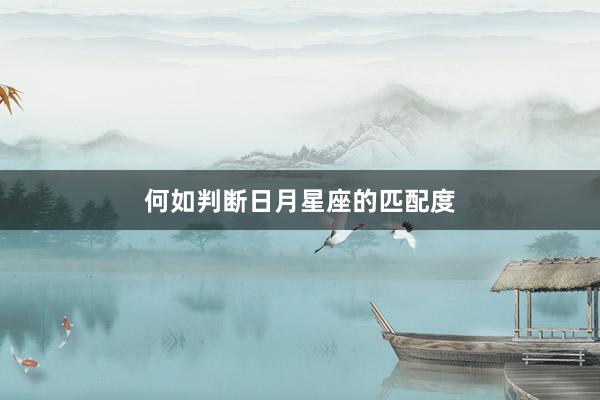 何如判断日月星座的匹配度